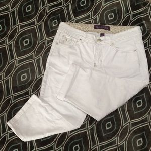 💥Gloria Vanderbilt White Embellished Crop Pants 6